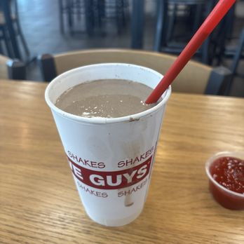 Five Guys - Chocolate shake, i took the too off - Burgers Near Me - Land O' Lakes, Florida