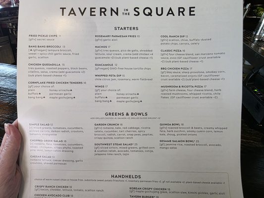Menu photo 1 Tavern in the Square Wrentham, MA Menu photo 1 Tavern in the Square Wrentham, MA