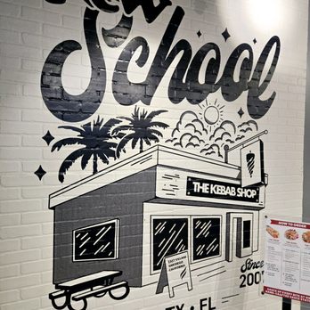 The Kebab Shop - TKS Interior -wall mural - Mediterranean Near Me - Houston, Texas