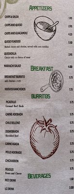 Menu photo 4 El Mariachi Cedar Crest, NM