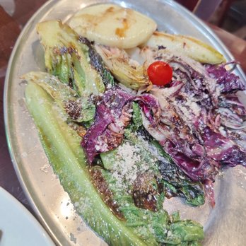 Piccolo Sogno - Grigliata di Insalata e Formaggio Grilled romaine salad, radicchio rosso, endive and Provolone cheese with a light glazed balsamic dressing - Italian Near Me - Flushing, New York