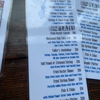 Fuller's Raw Bar - Menu current as of Sept 2021 - Seafood Near Me - Hampton, Virginia