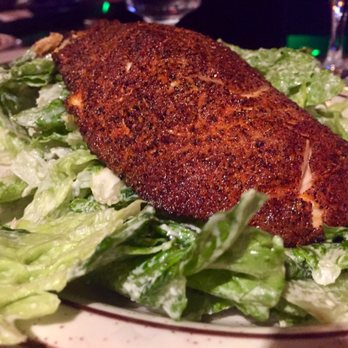 Nite 'N Gale - Caesar salad with blackened salmon - American Near Me - Highwood, Illinois