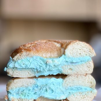 Fancy Bagels - Cinnamon sweets with birthday cake frosting - Bagels Near Me - Farmington, Connecticut