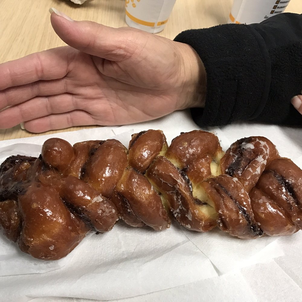 Mary's Donuts - Giant twist just about a foot long in length and only $1.90 - Donuts Near Me - Santee, California Mary's Donuts - Giant twist just about a foot long in length and only $1.90 - Donuts Near Me - Santee, California