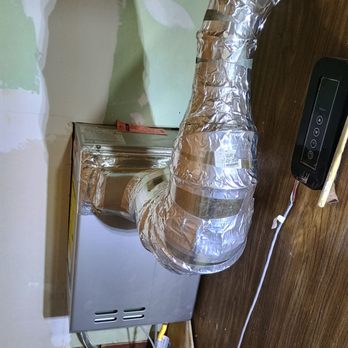 Josh Mintz Plumbing - Our previous contractor's highly dangerous install of an outdoor tankless water heater indoors. Josh Mintz & crew LITERALLY saved our lives! - Plumbing Near Me Josh Mintz Plumbing - Our previous contractor's highly dangerous install of an outdoor tankless water heater indoors. Josh Mintz & crew LITERALLY saved our lives! - Plumbing Near Me
