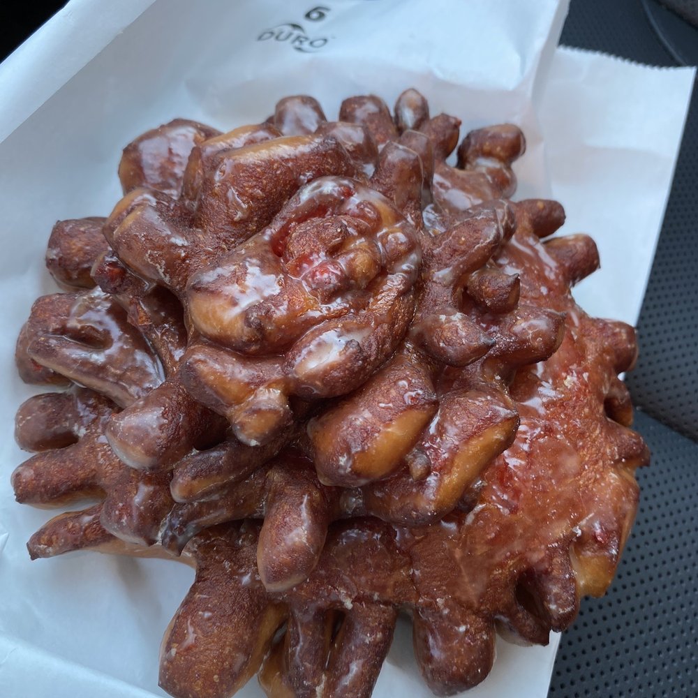 Donut Hut - Cherry Rose Fritter - Donuts Near Me - Des Moines, Iowa Donut Hut - Cherry Rose Fritter - Donuts Near Me - Des Moines, Iowa