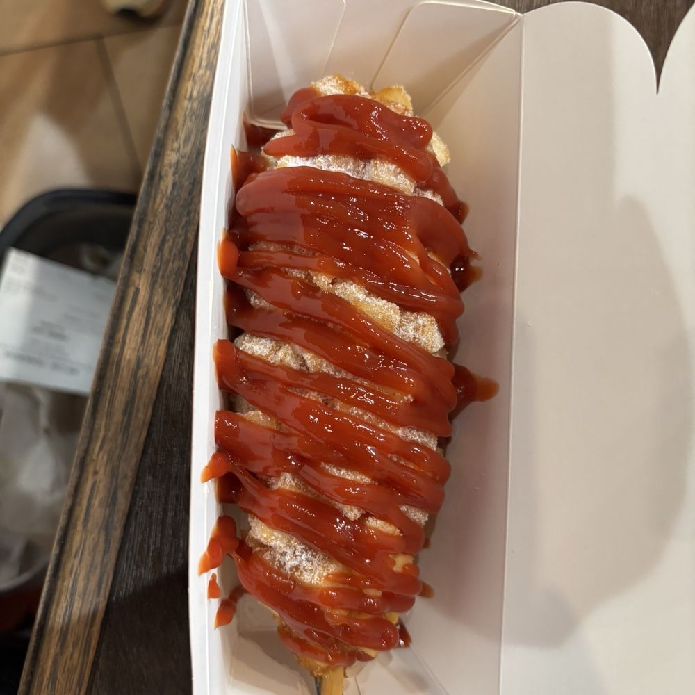 Mr Cow - Mozzarella potato with sugar coat and ketchup - Hot Dogs Near Me - Aiea, Hawaii