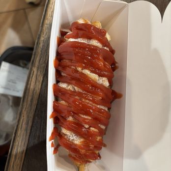 Mr Cow - Mozzarella potato with sugar coat and ketchup - Hot Dogs Near Me - Aiea, Hawaii