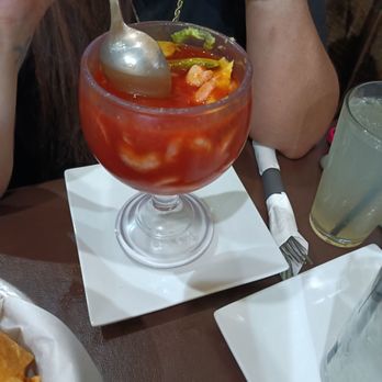 Los Rancheros Mexican Restaurant - Shrimp cocktail - Bars Near Me - Dallas, Texas