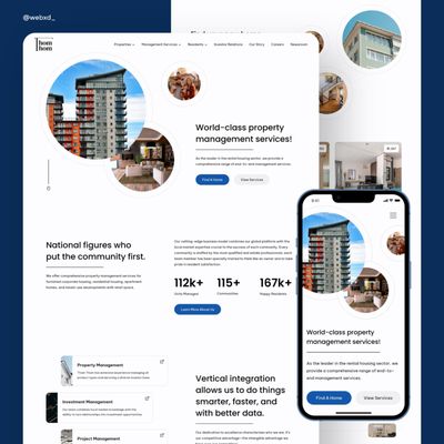 WebXd - Property Management Company Website Design Featuring Simple and Clean Design - La Jolla, CA