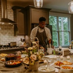 One more bite - Chef Marcell in his element.