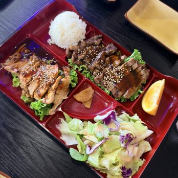 Sushi Tani - Sushi Tani Bento Combo dinner ( 2 items)- beef & chicken teriyaki $2 extra - Sushi Bars Near Me - Cupertino, California Sushi Tani - Sushi Tani Bento Combo dinner ( 2 items)- beef & chicken teriyaki $2 extra - Sushi Bars Near Me - Cupertino, California