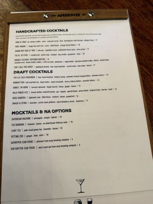 Menu photo 8 Amber Ox Public House Williamsburg, VA Menu photo 8 Amber Ox Public House Williamsburg, VA