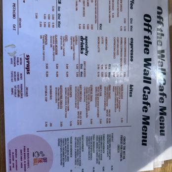 Off the Wall Cafe - Menu - Wine Bars Near Me - Park Ridge, Illinois