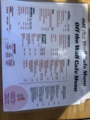 Menu photo 6 Off the Wall Cafe Park Ridge, IL