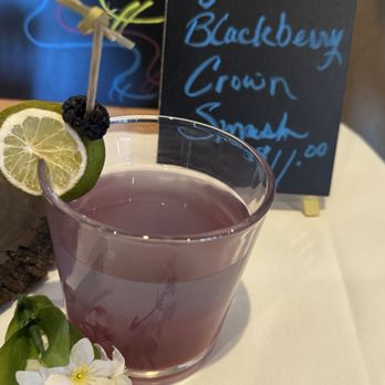CJ's Restaurant & Bar - One of the features summer cocktails: Blackberry Crown Smash! - Italian Near Me - O'fallon, Missouri
