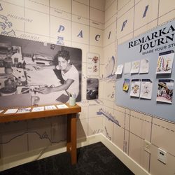 Hoover Tower - Exhibition gallery (The Battalion Artist: A Sailor's Journey through the South Seas)