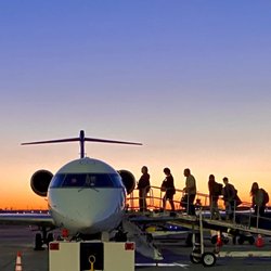 Tri-Cities Airport - PSC - Boarding flight to Denver