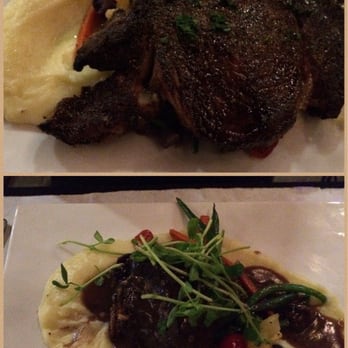 Owen's Bistro - Rib eye steak and 16 hour short rib. Delicious! - New American Near Me - Chino, California Owen's Bistro - Rib eye steak and 16 hour short rib. Delicious! - New American Near Me - Chino, California