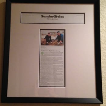 Anthology Fine Art - New York TImes wedding section article - Framing Near Me - Englewood, Colorado Anthology Fine Art - New York TImes wedding section article - Framing Near Me - Englewood, Colorado