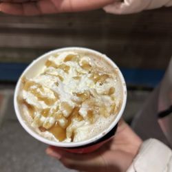 cafe nero - Inside of the cup - millionaire hot chocolate