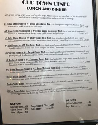 Menu photo 2 Old Town Diner Valdez, AK