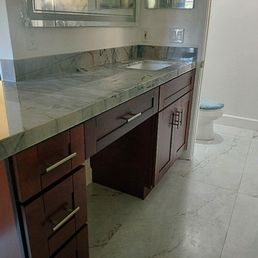 Polished Hawaii quartzite vanity Polished Hawaii quartzite vanity