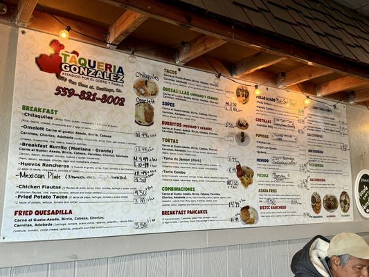 Menu photo 1 Taqueria Gonzalez Coalinga, CA Menu photo 1 Taqueria Gonzalez Coalinga, CA