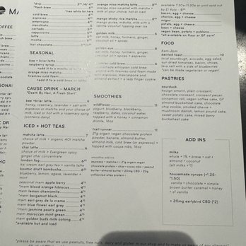 Mañana Coffee - Menu - Coffee & Tea Near Me - Austin, Texas