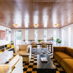 Millrace Motor Club - Huge windows brings in tons of natural light into our member lounge