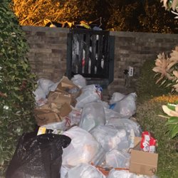 Legacy Crescent Park - Trash piled up for over a week at the compactor