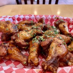 Sweet & Spicy Wings - These are my favorite flavor for sure and are delicious but definitely a bit overpriced unfortunately. Sweet & Spicy Wings - These are my favorite flavor for sure and are delicious but definitely a bit overpriced unfortunately.