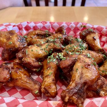 Home Plate Grill - Sweet & Spicy Wings - These are my favorite flavor for sure and are delicious but definitely a bit overpriced unfortunately. - Burgers Near Me - Goleta, California Home Plate Grill - Sweet & Spicy Wings - These are my favorite flavor for sure and are delicious but definitely a bit overpriced unfortunately. - Burgers Near Me - Goleta, California