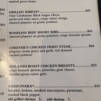 Cheever's Cafe - Main plates - New American Near Me - Oklahoma City, Oklahoma Cheever's Cafe - Main plates - New American Near Me - Oklahoma City, Oklahoma