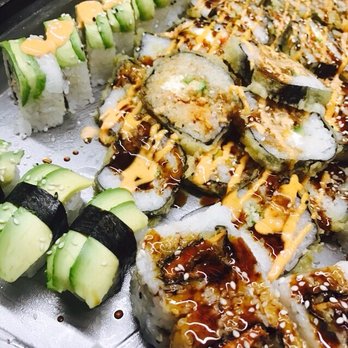 China Pavilion - a tray of sushi and cucumbers - Chinese Near Me - Topeka, Kansas