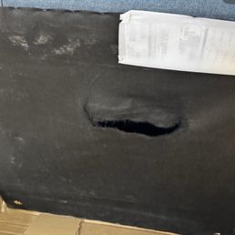 The box was delivered damaged. The box was delivered damaged.