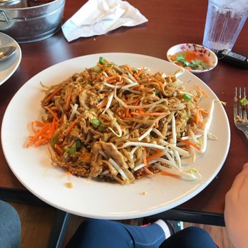 THAI Gourmet - I forgot I was taking a photo and destroyed the fish already, Pad Thai with chicken. MY favorite!!! - Thai Near Me - O'Fallon, Missouri THAI Gourmet - I forgot I was taking a photo and destroyed the fish already, Pad Thai with chicken. MY favorite!!! - Thai Near Me - O'Fallon, Missouri