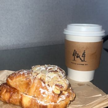 Native Coffee - Almond croissant, Latte - Coffee & Tea Near Me - Dallas, Texas Native Coffee - Almond croissant, Latte - Coffee & Tea Near Me - Dallas, Texas
