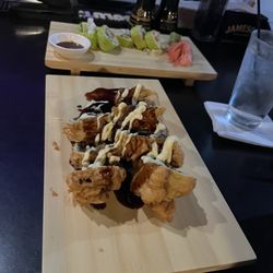 Marc's Fusion Cafe - Manhattan roll w Mexican rolls above
