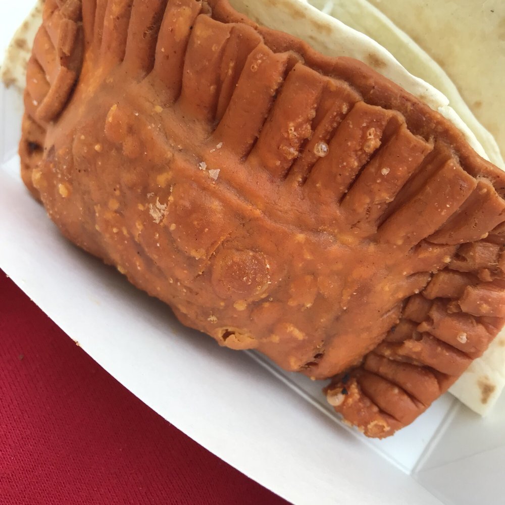 Pork Empanada...Beautiful color, but tasteless. Pork Empanada...Beautiful color, but tasteless.