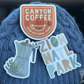 Canyon Coffee - Cute stickers! Love the art work. The barista told me it was a local artist. Sorry I didn't get the name but I love it! - Coffee & Tea Near Me - Springdale, Utah Canyon Coffee - Cute stickers! Love the art work. The barista told me it was a local artist. Sorry I didn't get the name but I love it! - Coffee & Tea Near Me - Springdale, Utah