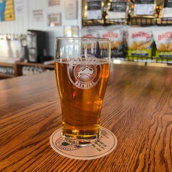 Cody Craft Brewing - a pint of beer on a table - Breweries Near Me - Cody, Wyoming