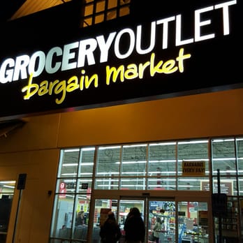 Grocery Outlet - Front of the store (night) - Grocery Near Me - Seattle, Washington