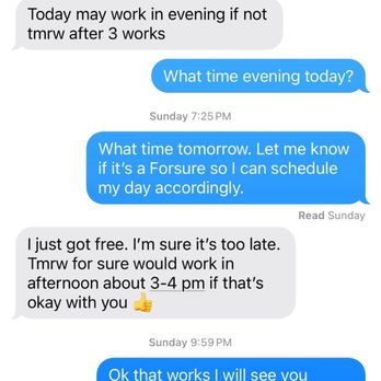 Fernandez Electrical Services - Here is the text thread, and his phone number on the text thread. - Electricians Near Me Fernandez Electrical Services - Here is the text thread, and his phone number on the text thread. - Electricians Near Me