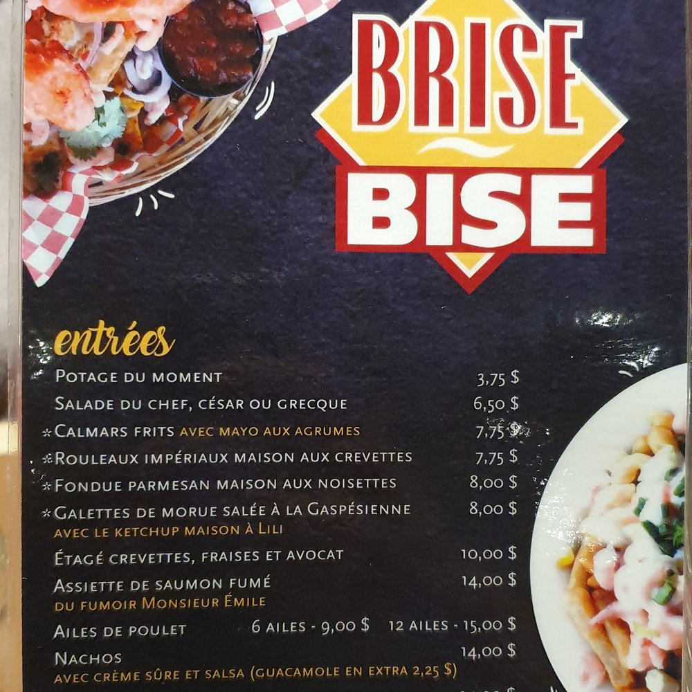 Brise-Bise - Seafood Near Me - Gaspé, Quebec