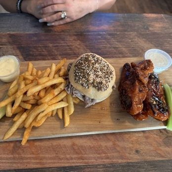 Stooges - Mini beef on weck, 3 chicken fingers and fries. - American Near Me - Lockport, New York