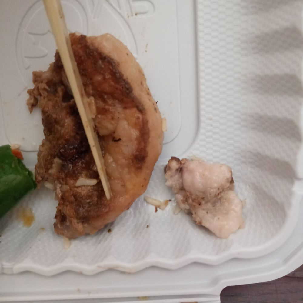 Big chunk of fat on the right. Pedaso de gordura a la derecha.