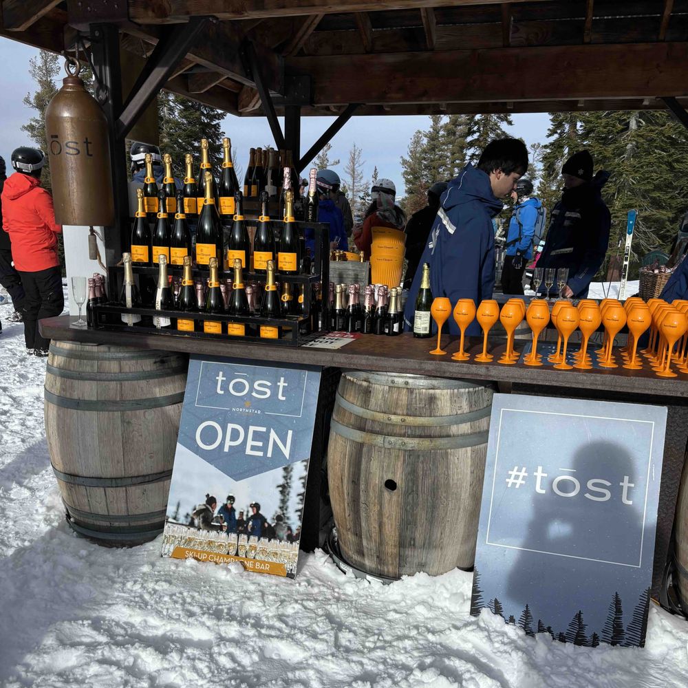 TOST - Small hut packed with lots of champagne - Champagne Bars Near Me - Truckee, California