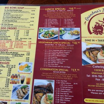Grandma's Thai Kitchen - Menu - Thai Near Me - Sherman Oaks, California